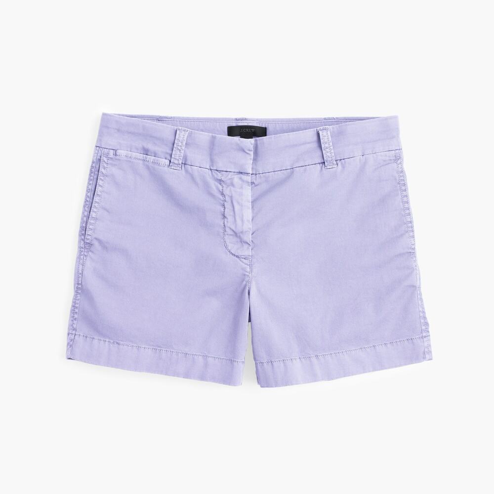 NWT J.Crew Women's Purple 4" Stretch Chino Shorts Size 12